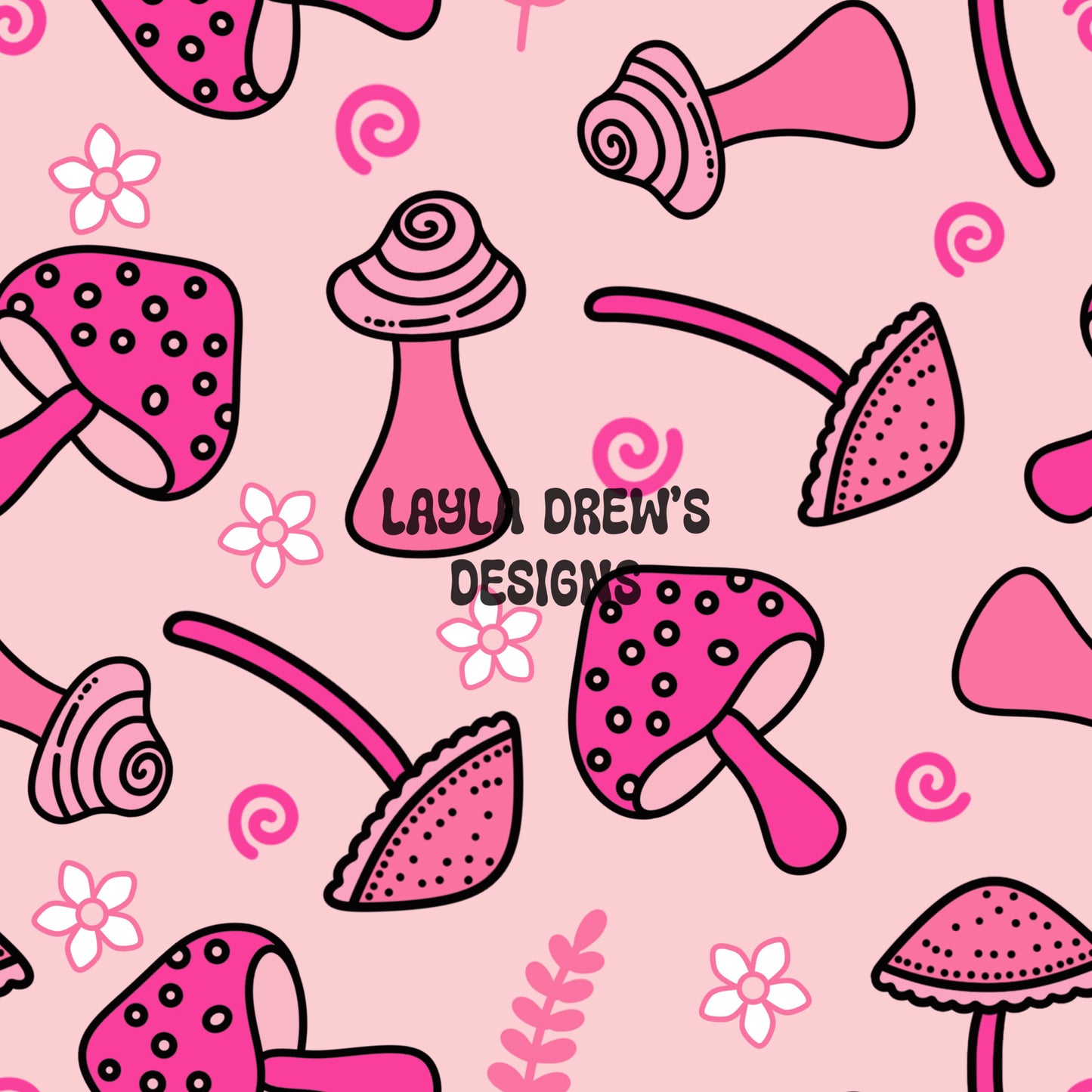 Pink Mushrooms