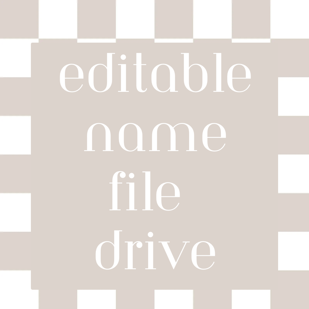 Editable Name Files Drive