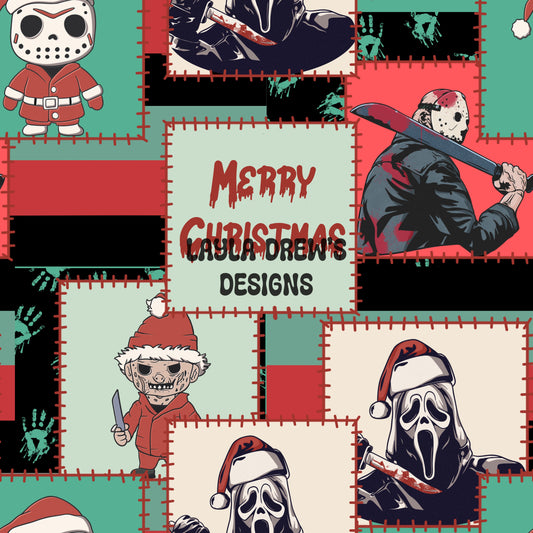 Horror Christmas Patchwork