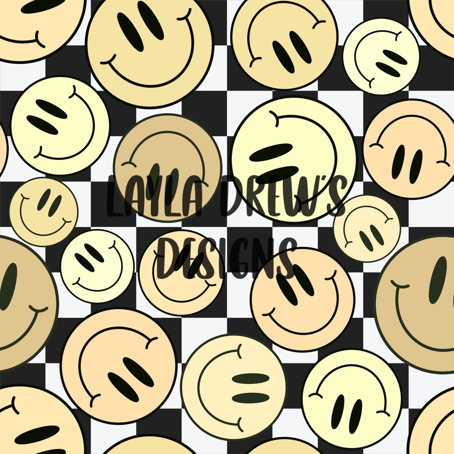 Yellow Smiley Checkers