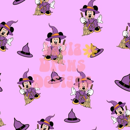 Witch Mouse Purple