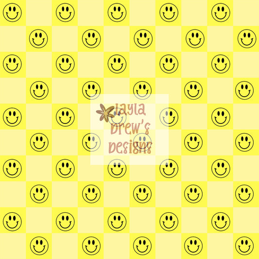 Yellow Smiley Checkers