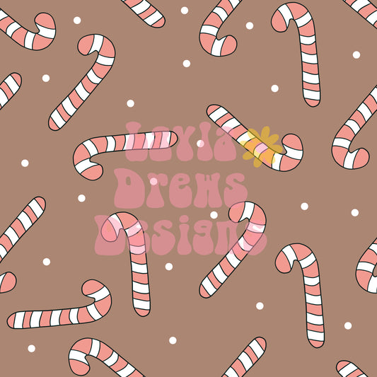 Boho Candy Canes Dots