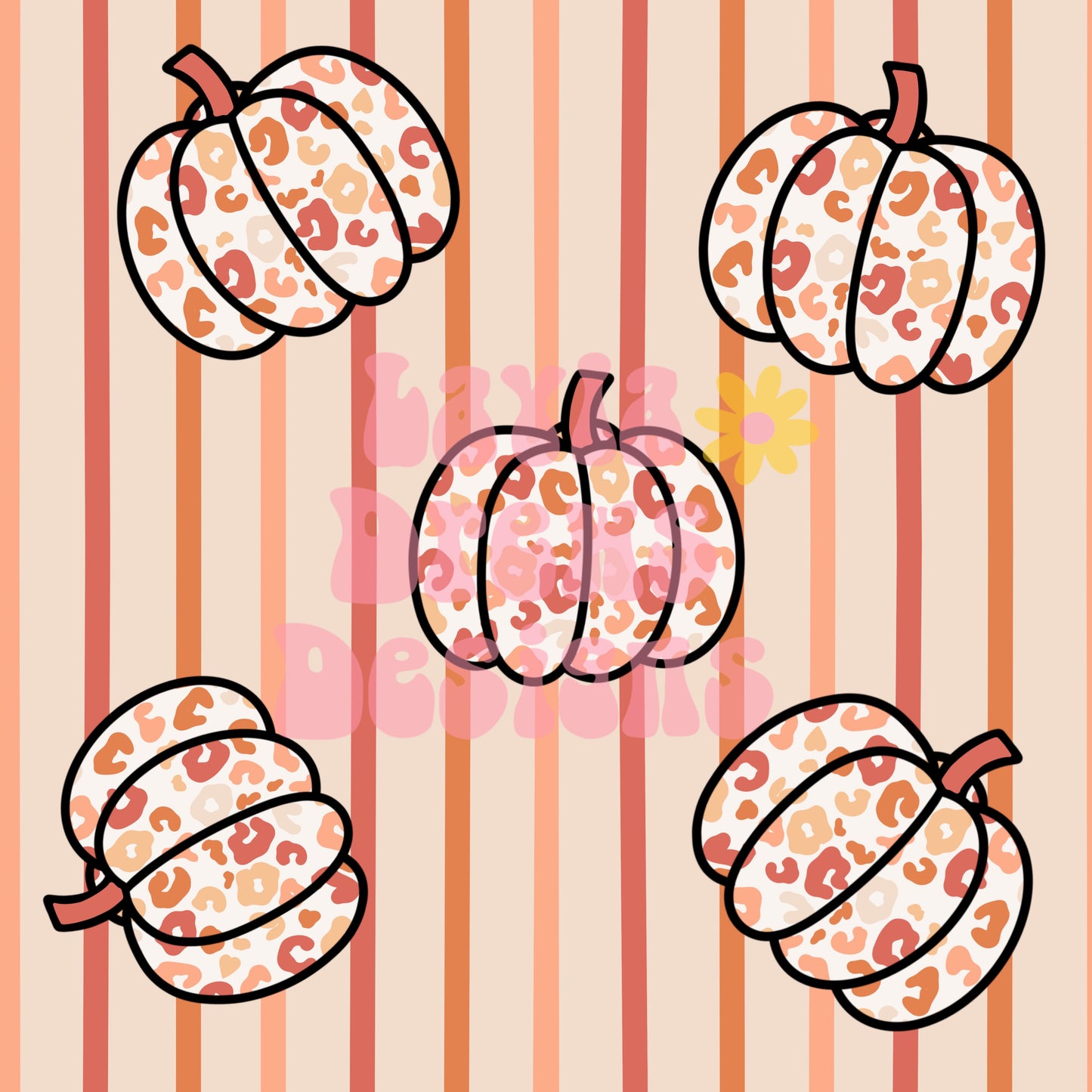 Boho Pumpkin Stripes