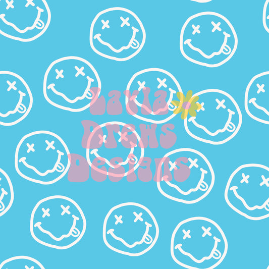 Blue Trippy Smileys